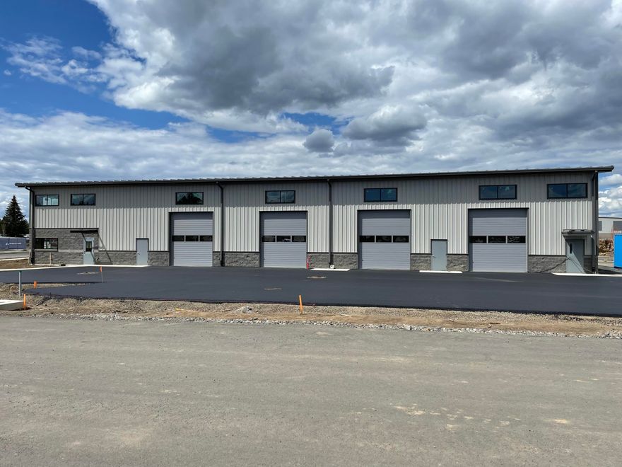 New construction industrial space available June 1, 2023. Stand alone building on a corner lot with great exposure on Brinson Blvd. This building features 7,680 SF of warehouse space with three 14 ft. roll up doors in addition to 1,408 SF of mezzanine. Finished office space is 1,408 SF and includes showroom area, one private office, breakroom, and two restrooms.