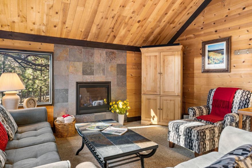 Own a slice of Sunriver at a fraction of the cost! Enjoy 8 weeks/year (15.4% deeded share) in this classic Sunriver Pole House condo—the perfect way to experience resort living without the full-time commitment. $750/quarter or $3000 annually for ALL expenses! Ideally located near SHARC, Sunriver Village, the Nature Center, and Fort Rock Park. Cozy up around the central gas fireplace, relax in the private hot tub on the back deck, or enjoy the peaceful common space behind the home. The layout includes two main-level bedrooms with a shared bath, plus an upstairs bedroom, full bath, and loft—with a hidden bonus sleeping nook for extra guests. Sleeps 10 comfortably (up to 12). Owners get 2 weeks per quarter. A smart, affordable way to make Sunriver your getaway year after year. No pets allowed.