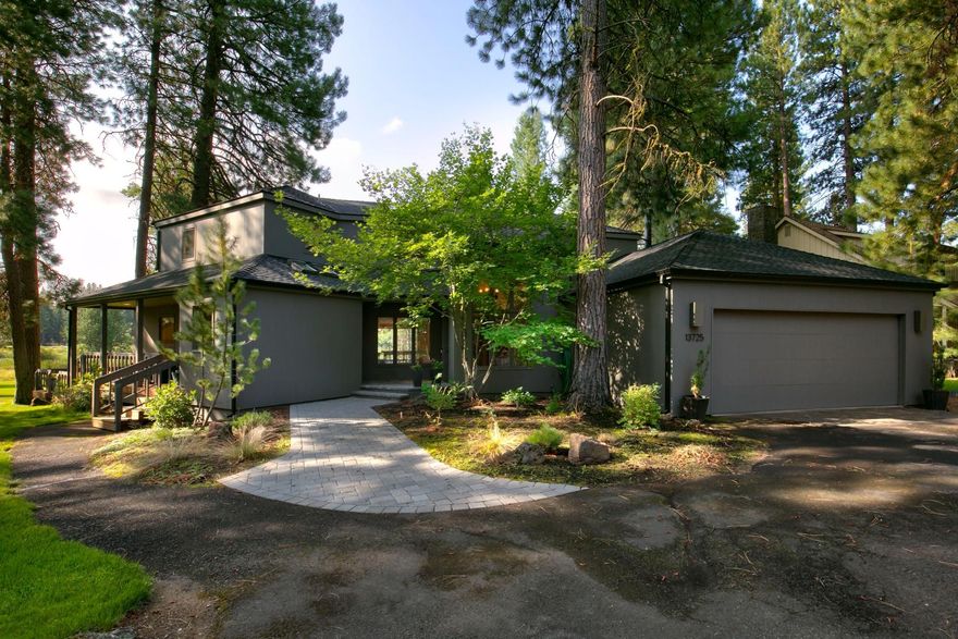 One of the finest view lots at Black Butte Ranch! Enjoy breathtaking views from every window of this incredible property. GM 26 borders Gosling, Hazard and Homestead Lakes! This home features three bedrooms all with en-suite bathrooms including the primary on the main level. The open floor plan leads from the kitchen to the great room and direct access to outdoor entertaining. Enjoy days and nights on the wood deck patio taking in the true beauty this lakefront property has to offer.