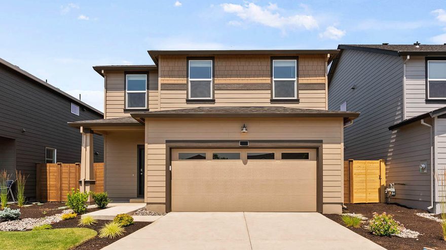 Move in ready new construction home! Closing cost and rate incentive available with use of builder's lender. Visit Monrovia in Bend, a charming community near Sun Meadow and Alpenglow Park, offering easy access to nearby shops, restaurants, and schools. The Porter two-story floor plan has a bedroom and full bathroom on the main, plus 4 bedrooms and 2 more bathrooms up. The open concept living space has modern finishes throughout with hardwood laminate flooring and designer touches such as a fireplace with a painted accent wall. The chef-inspired kitchen features stainless-steel appliances, quartz countertops with solid surface backsplash, and a gas range/oven. The primary has wonderful features including a double vanity sink, walk-in shower, and a spacious walk-in closet. Call for details. Open 10:00AM - 5:30PM Wednesday - Sunday, Monday - Tuesday by Appt. Only. Photos are representative of plan, features/specs may vary.