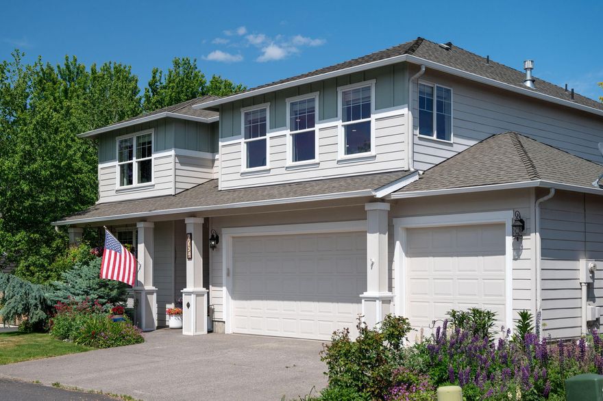 Come admire the remodeled kitchen in this  3000 sqft home in NE Redmond. Featuring quartz countertops, all new appliances, painted cabinetry and oversized peninsula bar for large gatherings. This 3 bedroom, 2.5 bathroom home features the lower level great room with corner fireplace, kitchen, formal dining room, and a den that could be used as an office or converted into a 4th bedroom. Upstairs you will find large primary suite with walk in closet, two more bedrooms, well appointed utility room, and a fantastic bonus/media room! A three car garage to store all your toys for Central Oregon exploring. Mature yard with trees, manicured lawn, flower beds, garden area, dog run, patio, & even an outdoor pizza oven!