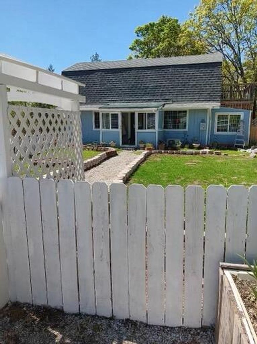 Drive down your PRIVATE driveway, to your own little ''Slice of Heaven''.  Seller converted barn into a custom built home.  Beautiful crown moldings throughout.  Whole Loft area is private with a big bedroom and bathroom, has it's own private deck. and it's own Petch cooling/heating system.  Down stairs enter through the lovely french doors into the inviting sunroom. look out the garden window into well maintained back yard, has it's own ductless a/c heating system.  On-demand water heater.  Large fenced in back yard.  24X36 Shop. 2 large sheds, green house, fruit trees. 2 ponds, garden area. Property survey on file with the county.  Property has already been appraised! PRICED TO SELL.
Sale contingent upon Seller finding a suitable place to live. Owner taking 2 of the many rosebushes from front yard.