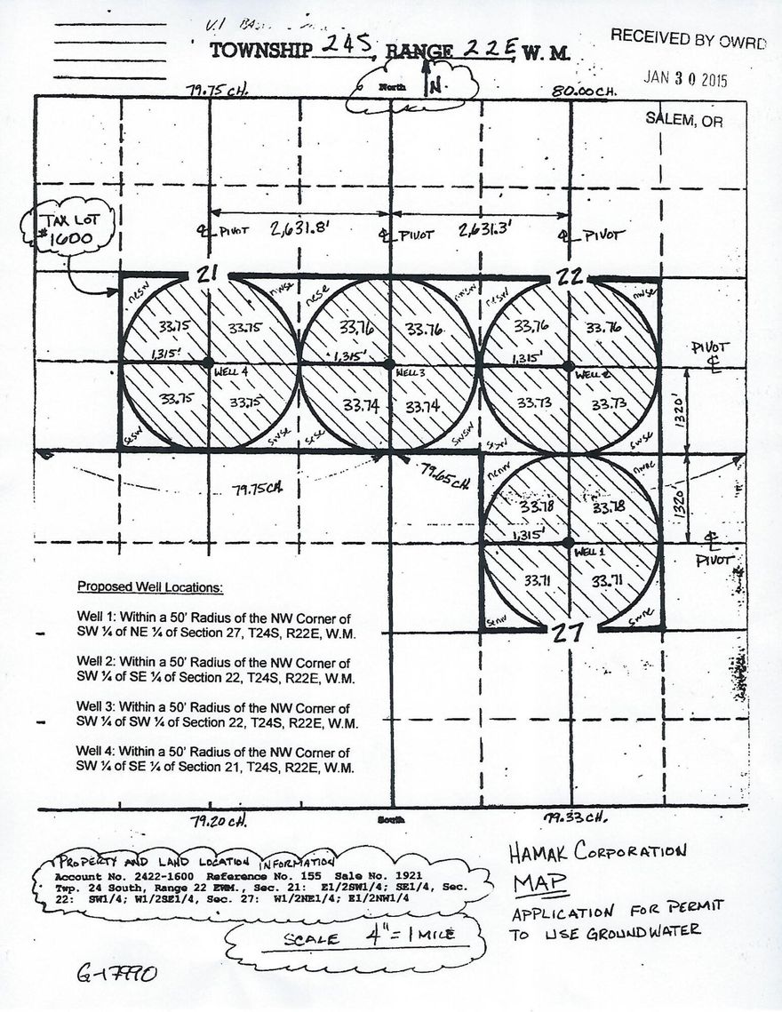 Build your dream farm on 1,000 total acres. The infrastructure is mostly already in place to develop up to 539.6 acres of irrigated farm ground (please see attached permit information from the Oregon Water Resources for developing the 539.6 acres of irrigation). Current owners have already developed two large wells. Property also includes power, some irrigation systems, greenhouses, a shop, 5 Conex storage containers and more. Sellers are also including a second - 3 phase irrigation pump controller/convertor. This very remote property would be an outstanding alfalfa producer or an option for some other high value crops, as there's total isolation from any other farming operations. Hampton Farm... a lot of potential is here for a productive farm!