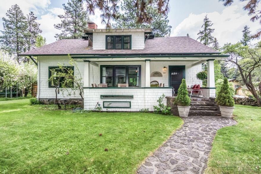 Beautiful historic George Palmer Putnam home in the heart of the Drake Park neighborhood and just three blocks from Downtown Bend. This home has been lovingly cared for and beautifully maintained since the early 80's with the current owner. Homes like this rarely hit the market! Enjoy summers on the large porch, enjoying the huge lot with old growth trees. Entertain in the spacious living and dining room or cozy up in the kitchen and family room. Plenty of bedrooms for guests both upstairs and down. This home is a must see! Incredible history for our wonderful town, as this home was used for city council meetings in early 1912 when owned by Bend's mayor George Palmer Putnam. Transferable short term rental permit in place, as well. Located near a Park on a large corner lot!