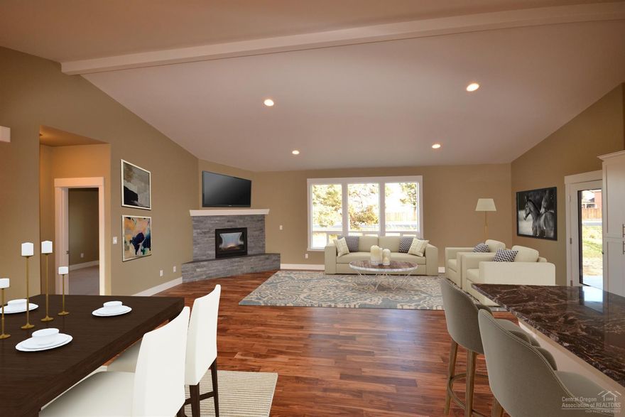 Brand New Modern Farm House w/incredible high end finishes. Warm & inviting home w/covered front deck, black shutters & custom lighting. The hardwood floors, rock fireplace, vaulted ceilings & custom doors are sure to please. The granite counters, custom cabinets, large panty & stainless appliances make entertaining a snap. Nice master suite, elegant bathroom and massive walk in closet. Lots of storage, separate laundry room, A/C and gas furnace. Over sized garage, large backyard, rain gutters & RV parking.