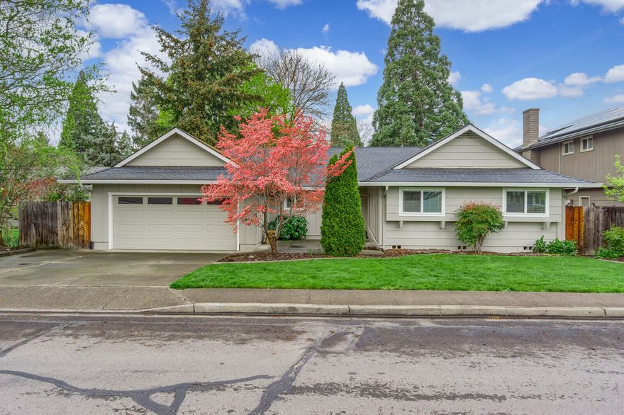 Super sweet single level home on a HUGE lot in a convenient Central Point location with tons of upgrades! Great curb appeal.. Large living room with laminate floor. Kitchen with refinished cabinetry. Spacious dining area with large window to rear yard. Separate family room with laminate floor, wood burning fireplace and slider to rear yard. Master suite with wall of closet and master bath. Sellers completed many updates approximately 3 years ago: new paint in and out, new patio cover, new 200 amp service and breaker panel, attic fan, new heat and air, cabinets refurbished, new closet doors and trims, new window coverings, bathroom vanities, shower doors and more! Large backyard is fully fenced AND there is additional yard behind the fence that would make a great garden area or ? Mingus Creek is behind home for additional privacy and buffer. Priced for a quick clean sale!