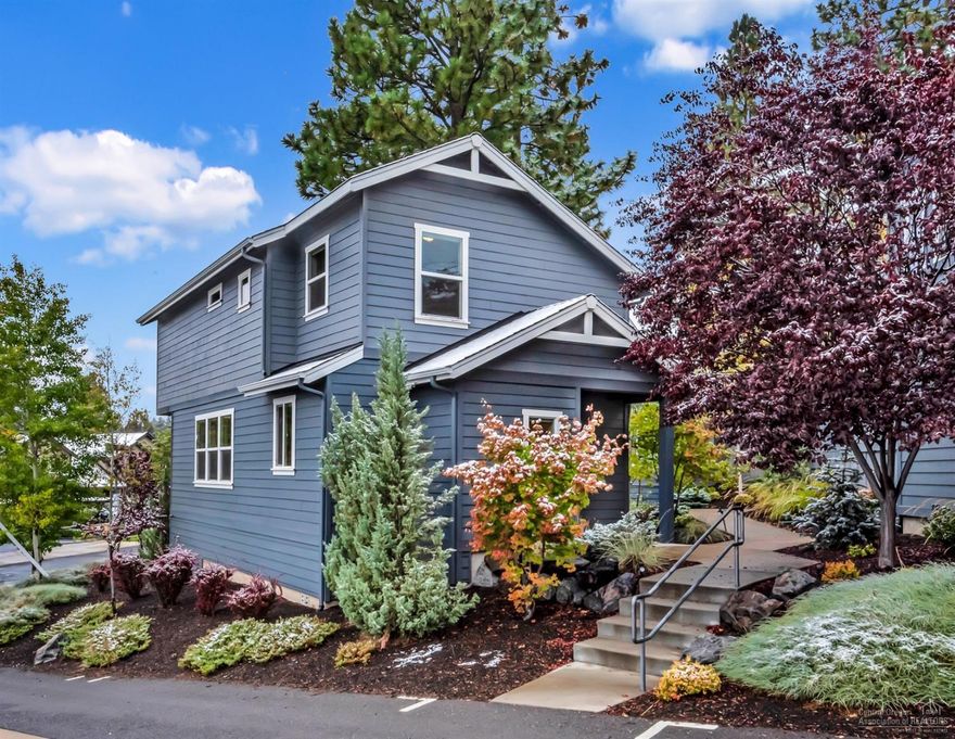 This low-maintenance stand-alone condominium unit is tucked away in an unbeatable & convenient location! At the base of Awbrey Butte and sitting just below the COCC campus, this spacious condo is just a stone's throw from many of Bend's westside restaurants, grocery stores & other amenities! The spacious interior features a cozy family room with gas fireplace & BBQ patio, a central kitchen with all stainless appliances & tile counters/backsplash, main-level bedroom/office & bath, and multi-use loft area upstairs! The tight-knit community boasts walking paths, landscaped grounds, sitting areas & a water feature! This premier unit features a private 1-car enclosed garage and separate large storage locker for your toys!