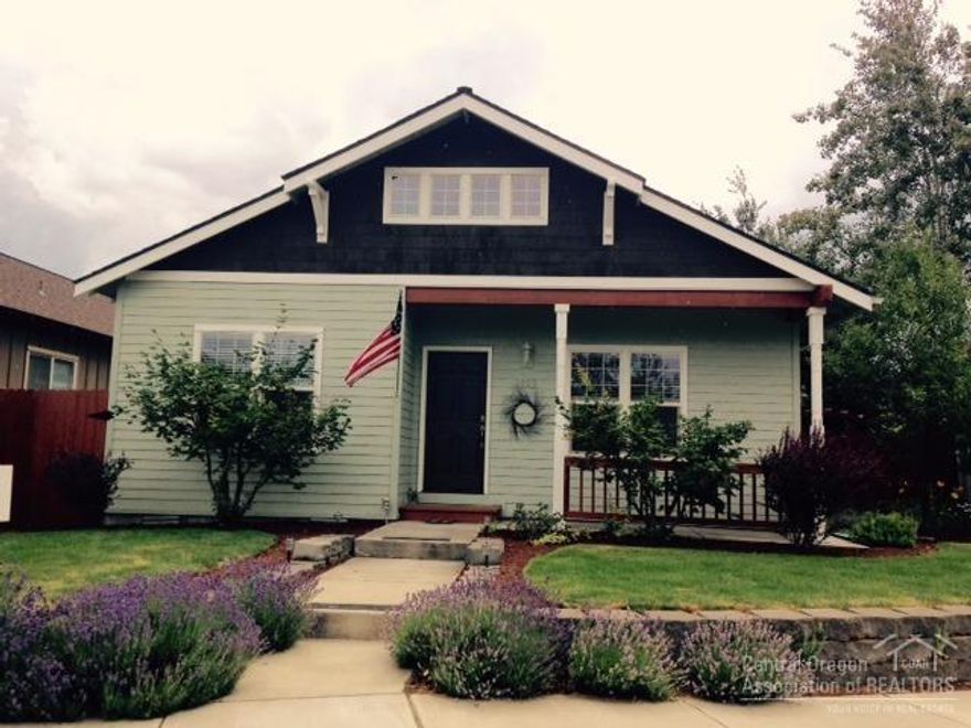 Picture yourself looking out at the mountains from this charming craftsman cottage. You could be on the slopes of Mt. Bachelor in 45 minutes, or on the many groomed trails to cross country ski, even floating down the Deschutes River that runs through downtown in 10 minutes. Imagine yourself in this immaculate home, freshly painted inside and out in the heart of Bend. Close to schools, hospital, shopping and all the fun things this area offers! The lavender smells delightful from the deck.