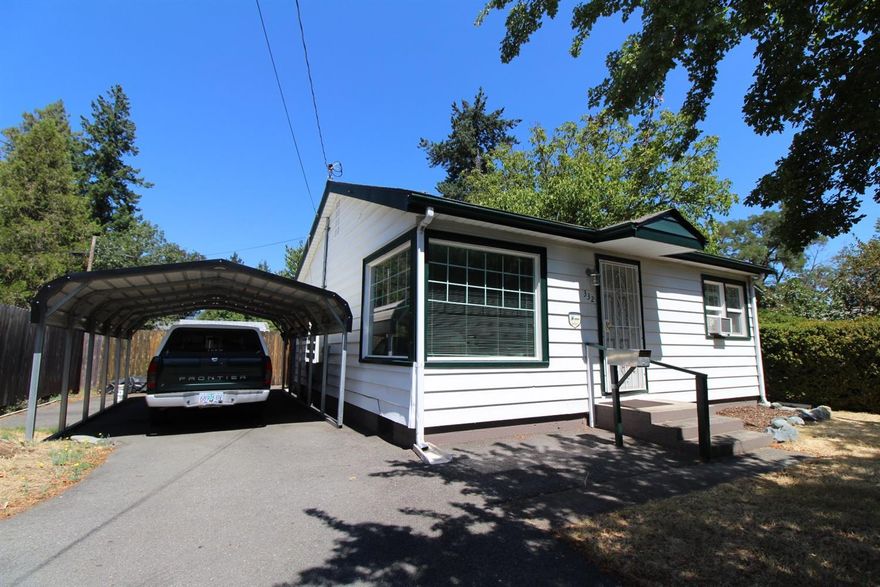 Great little starter home or rental property. The home has been very well maintained, with a new roof in 2018, newer aluminum siding & exterior paint, vinyl double pane windows thru out and original hard wood floors in the living room. There is a nice sized - fairly private back yard with a well established vegetable garden, 12x10 shed and a double gated fence to a low use alley way for vehicle access to the back yard. Make your appointment and come see this little gem before it's gone. All information is deemed accurate, but not verified. Buyer to do due diligence of the property.