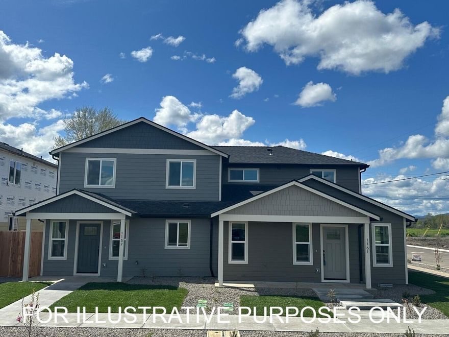 Brand New Concept in Central Point! Two (2) separate brand-new living spaces on 1 lot. 
In front, a stunning 2024 custom-built 3 bed, 2.5 bath home (1584 sqft main home). In 
back of the home is an attached oversized 2-car finished garage w/stairs on the outside 
leading to a fully separate 1 bed/1 bath ADU (410 sqft) w/kitchen, laundry, +more. 
Incredible Location! Snyder Creek Development Introduces Willow Bend Estates. Investors seeking rental income, or a homeowner accommodating a family member, or live in one and rent the other- you name it! Loaded w/Upgrades: Granite countertops, SS appliances, custom cabinets, vinyl plank flooring, electrical upgrades, upgraded lighting & plumbing fixtures, & much more. The primary suite is on the main level & has a walk-in closet & walk-in shower. Only minutes to the I-5 freeway, Water Park, Costco, schools, parks, more.