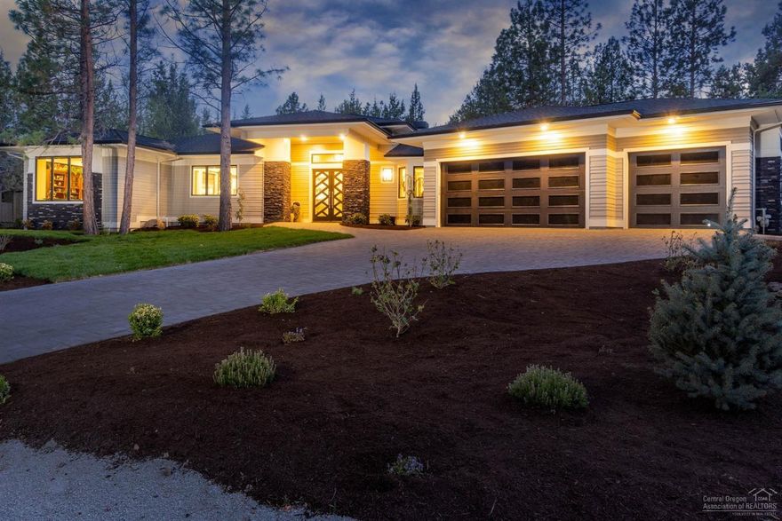 Stunning Single Story Hm situated on the 18th Tee is in one of Bend's Premier Golf Communities, Awbrey Glen. Dave Hasenoehrl Signature Built Hm w/ Deafening Sound Proofing Throughout & No Steps At All. Looking for Quality, Look no more! Special Attention to Detail from Top to Bottom. Great Rm has Volume Ceilings, Floor to Ceiling Glass Windows, Modern Gas Fireplace with LED Lighting if you choose, Electric Shades & Gorgeous Hardwood Flooring Throughout. Gourmet Kitchen has Complete JennAir Commercial Appliances w/ 3 Ovens, Built-in Coffee Center, Trash Compactor, 6 Burner Gas Cooktop, Wine Fridge, Bar Sink, Soft Close Cabinetry, Walk-in Pantry & Stunning Center Island. Romantic Master Suite has Huge Walk-in Closet w/ Built-ins, Heated Floors, Walk-in Stepless Shower, Dual Vanities & Custom LED Lighting. Enjoy Outdoor Living on your Covered Paver Patio & the Beauty of the Lush Landscaping. Central Air, Central Vac, Aquasana Whole House Water System, Speakers Thruout & Much More!