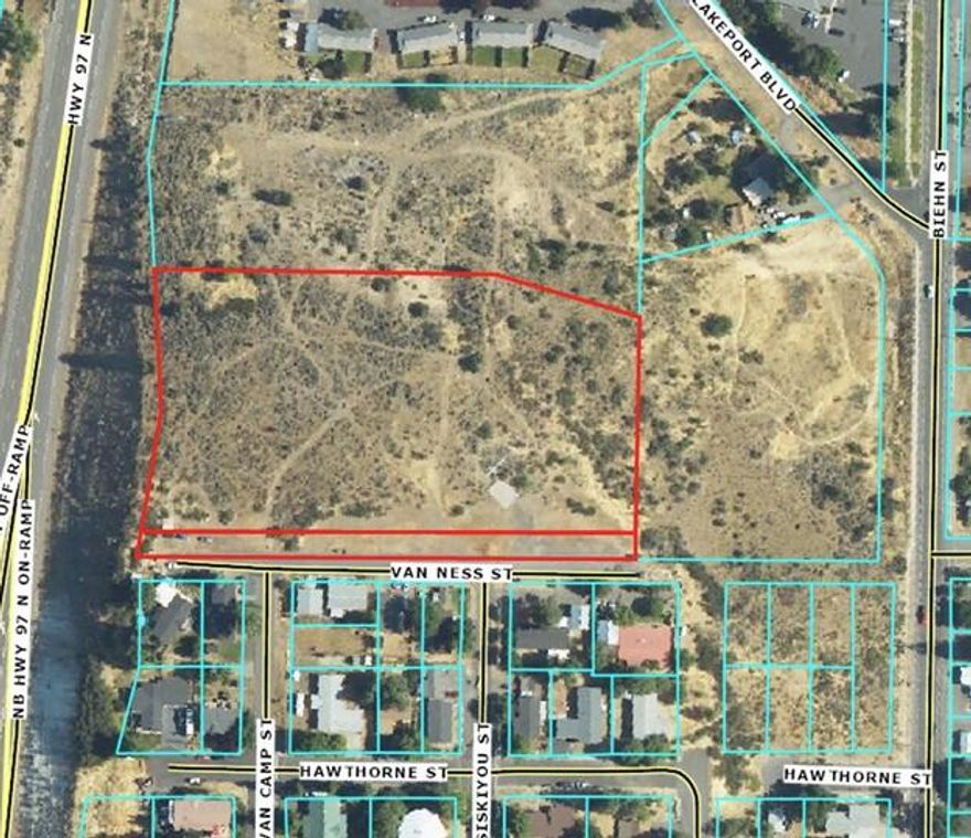 Four acres....Apartment zoning....next to the Sky Lakes campus....level and shovel ready....views of Upper Klamath Lake and the Cascades.....all city utilities to curb. No comparable apartment zoning in the area. This opportunity is virtually hidden from view until you get right on top of it and then you realize the incredible ability to development a multi-family complex next to a 4 year University and health care complex. Call for previous plans and schematics. Owner terms available as well as additional contiguous lots.