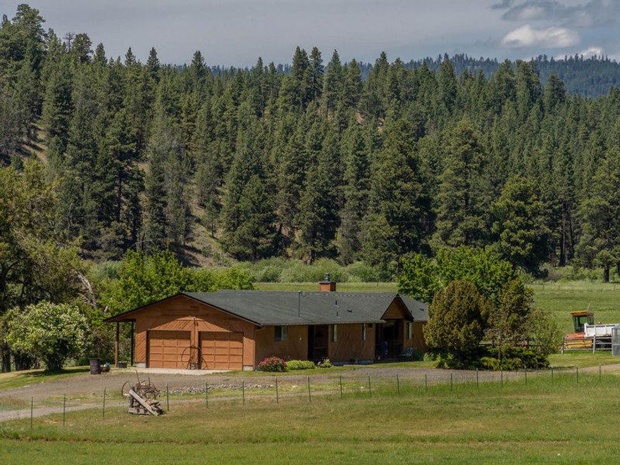 HISTORIC MILLER RANCH Producing high quality cattle for over 75 years, this dedicated family has managed &amp; operated one of the most spectacular Central Oregon Mountain Ranches available. Spectacular setting at the base of the Ochoco Mountains, offering 2667 deeded ac located in an open valley framed by stately Pine Trees on the northern end, &amp; bordered by Ochoco National Forest. Lush irrigated meadows flourish w/roughly 2 miles of Wolf Creek &amp; Widow Creek running thru, providing approx. 528 ac of water rights. Two permitted allotments include USFS 11,000+/- ac &amp; 1800 ac BLM lease which provide spring &amp; summer pasture. Optimal cattle &amp; hay production, currently supports approx. 200+/- head of cattle &amp; yields between 300 &amp; 400 tons of high meadow grass hay. Main ranch headquarters 3 bedroom, 2 bath, 1920 sq.ft. home built in 1980 + 3 additional dwellings. Shop, corrals, cattle working equipment, hay barn etc. Home to wildlife: deer, elk, antelope &amp; wil