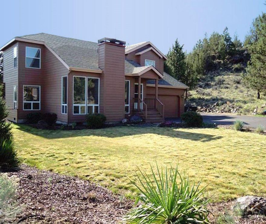 Great Location! Easy access to Bend, Redmond and Sisters. Located within the Sisters School District and offers views of Black Crater, Black Butte and Mt. Jefferson. Property is located on .95 acre parcel bordering U.S. Forest lands. Offers oversized master bedroom with nice mountain views. Five stall attached garages (two are for RVs).