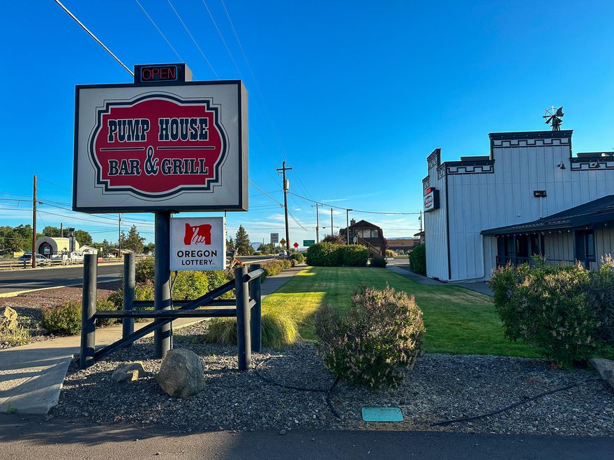 Prime Hwy 97 Restaurant, Bar & Lottery in the Heart of Central Oregon. Welcome to a rare opportunity to own one of Terrebonne's most recognized dining establishments — The Pump House Bar & Grill. With highly profitable Lottery and Ideally positioned with high-visibility frontage along US Highway 97. This sale includes both the business and the real estate on 1.18 acres of commercial land and boasts ample parking, outdoor seating, and strong year-round traffic.
The well-maintained 3,969 SF building has been thoughtfully upgraded over the years. The property is equipped to handle large volumes of dine-in customers, events, and potential expansion.
Strategically located just minutes from Smith Rock State Park, this location benefits from consistent traffic from Redmond, Madras, and visiting outdoor enthusiasts. Terrebonne's growing population, proximity to destination recreation, and low commercial inventory make this a highly attractive asset for investors or owner-operators alik