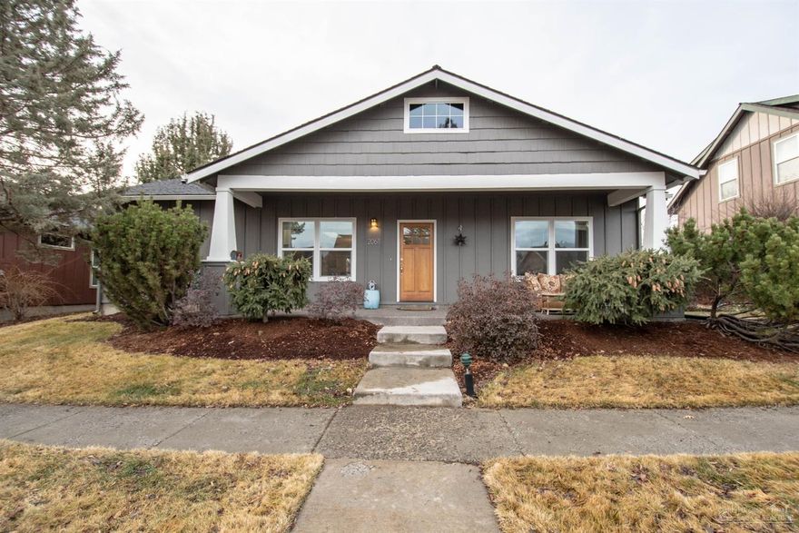 Single level charming house in the established Foxborough Neighborhood in SE Bend, OR. Enjoy the large open living floor plan with separation of master bedroom from guest bedrooms. Interior and exterior paint have been updated in the last two years. Back yard updated charmingly with low maintenance enjoyment in mind.