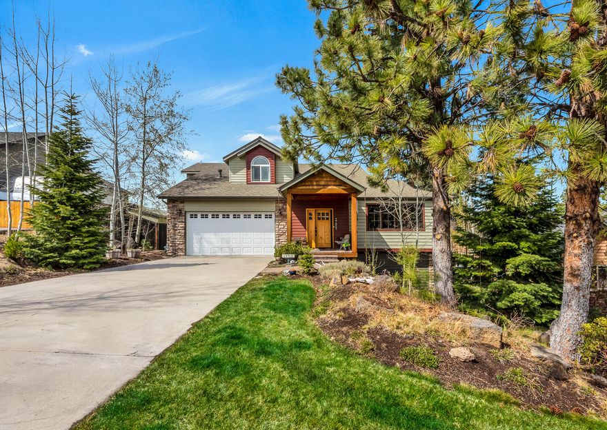 This beautiful two-story home in desirable SW Bend has absolutely spectacular Cascade mountain views and is just a stone's throw away from the Deschutes River Trail system.  Enjoy those breathtaking panoramic views from the main level kitchen and dining area, the expansive backyard decking perfect for those summer barbecues and from the upstairs primary bedroom and dream home office.  The views extend to the second home office / den (yes, TWO home offices) on the main level as well.  Terrific open floor plan flow from the kitchen and eating areas into the airy vaulted great room.  Custom features throughout and large decks with ample space for outdoor entertaining, relaxing and star gazing.  Tons of interior storage and an extra 800sf +/-storage under the home.  Truly a wonderful must-see Bend home in a one-of-a-kind setting! Among the best views in town!