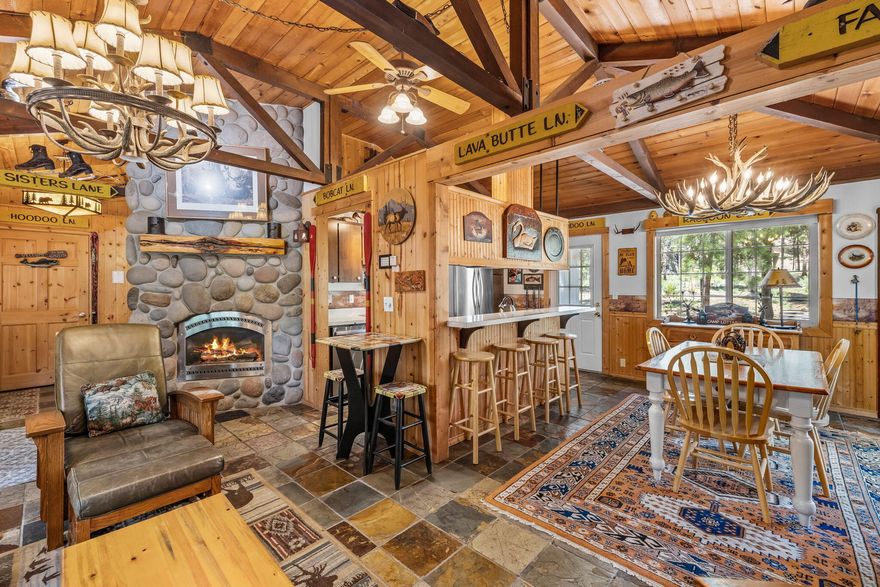 Welcome to 12 Deer Lane—an inviting 2-bedroom, 2-bath cabin nestled in the heart of Sunriver. Located just a short distance from The Village and SHARC. Step inside to find warm wood accents, vaulted ceilings, and a cozy gas fireplace perfect for chilly Central Oregon evenings. The open dining area flows onto a spacious deck, ideal for soaking in the sunshine or relaxing in the private hot tub after a day of adventure.

Offered fully furnished and turn-key, this home is ready to enjoy as a personal retreat or income-generating property. Whether you're looking for a low-maintenance getaway or an established rental in a prime location, 12 Deer Lane is full of potential.