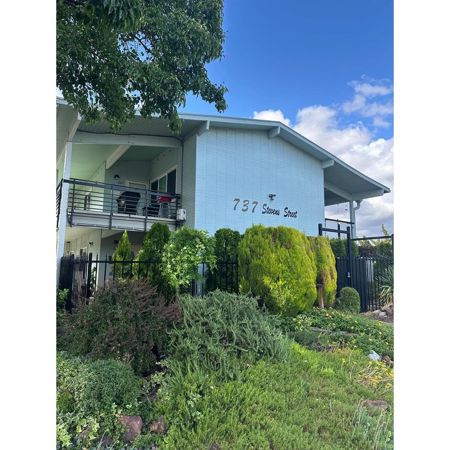 This is East Medfords best kept secret!!! This is an excellent opportunity for buyers with pride of Ownership.55+ community. No renters allowed all units are owner occupied. Recent updates include all kitchen appliances, countertops, flooring, walk in shower, lighting, paint, toilet, garbage Disposel. South facing private oversized patio. Beautiful hardwood floors.This community is across the street from Medford Village shopping, dining choices, entertainment,  fitness centers, medical services, banks & public transportation, grocery store, pharmacy. Secure elevator for upstairs access,  24 hour security gate & camera's . Detached storage areas are located on the co-op property. Owners have Assigned carports, use of cabana, gas barbecue, picnic area, Rec room/ library. Amazing heated community pool. exterior maintenance is done for you. residency includes free on-site laundry facility, water, sewer, & property taxes are in your monthly fees. This is THE BEST VALUE in southern Oregon