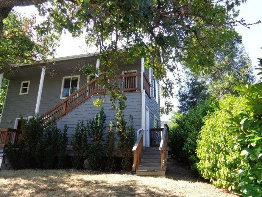 Great and convenient location. 2 story duplex- each level is one unit. Downstairs has 2 bedrooms, office, and one bath, plus a nice BBQ porch. Upstairs has 2 bedrooms and one bath and a nice view. Separate meters. This is a Fannie Mae HomePath property.