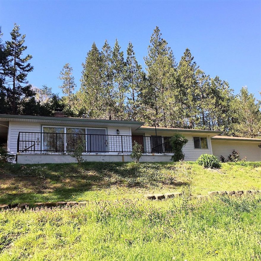 Excellent 3 bedroom 1.5 bath home boasts 1320 square feet on 1.01 acres zoned R 1-8. So much potential in a quiet setting on the outskirts of town, yet so close and convenient to schools and shopping. Exterior features a wonderful outdoor fire pit and large deck for entertaining. Interior features include large living room with fireplace, built in cabinetry in the kitchen for easy storage. District 7 Schools in a quiet country setting make this property the one to beat! Priced to Sell at $224,900! Buyers should check with City Planning as to potential uses for this property and should perform their own due diligence.