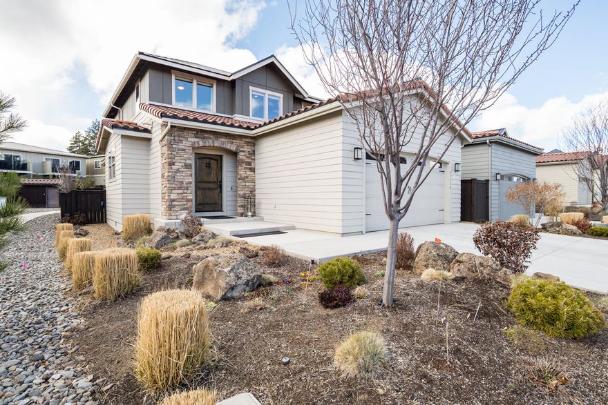 Absolutely stunning 4 bedroom, 2.5 bath, 2069 sqft home in NW Bend's Tuscany Pines neighborhood. Conveniently located near schools, parks, shops, and restaurants this Woodhill Home is thoughtfully constructed with attention to detail at every turn. Open great room floor plan with endless natural light and beautiful gas fireplace. Island kitchen with quartz composite counter tops, tile backsplashes, stainless steel appliances, and dining area. Spacious main level master suite complete with walk in closet and gorgeous bath with double vanity, quartz counters, and tile shower. Second level features an open great room/loft concept with convenient access to the 3 generously sized bedrooms, laundry room, and bath. Secluded fenced back yard with covered back patio, picturesque stone fountain, and lavish landscaping is perfect for entertaining. Impeccably maintained. Close to everything Bend has to offer. Call your broker for a personal tour today.