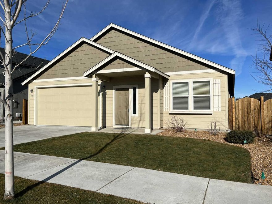 Live in the desirable community of Obsidian Trails, boasting many common area spaces & trails in the coveted SW Redmond area. This well designed home lives larger than its footprint with 1,574 Sq. Ft. it's open concept, single level home plan boasts 3 bedrooms and 2 baths. Greet your company in a large entry.  Just down the way rest the sizeable great room feels spacious and opens to a kitchen with eat in bar to enjoy company, and lots of cabinetry for storage, The dining room overlooks the beautifully landscaped & fully fenced low maintenance back yard. After you are done with the day, escape to a primary suite that affords you privacy, large walk-in closet, and a spacious en-suite bathroom featuring dual vanities, enclosed powder and shower/tub combo. Between the primary suite. Just down the hallway are two bedrooms that share an adjacent full bath. Take advantage of the feel of living near all of the recreation that Central Oregon while being close to all conveniences!