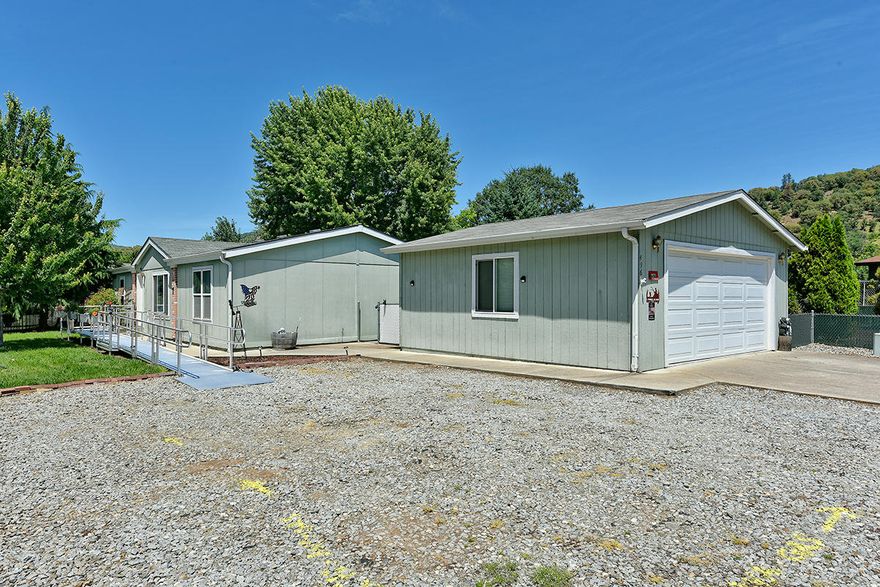 Easy to purchase home! This open floor plan has a great open feel to it. Newer flooring in the kitchen and master bathrooms. Great-room style 3 bedrooms 2 bathroom home with a split floor plan or a large .17 acre corner lot with plenty of room for an RV. The garage has a room built in it that was used as a craft room. There is a large storage shed with a Trex deck, garden beds and fully fenced backyard.
