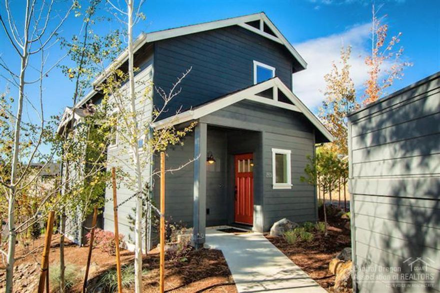 Enjoy the privacy of a single-family home & carefree living in this secluded neighborhood of condominium cottages in NW Bend. HOA covers outdoor upkeep, leaving owners free to play and enjoy the urban pleasures nearby, including the Newport Ave. shops & eateries. Cottages are nestled around a water feature and amongst the tall ponderosas.The sound of water filters through the windows of each home. Cottages have high ceilings, wood floors, and lots of light. This is a 3 BR, 3 BA home with loft study area.