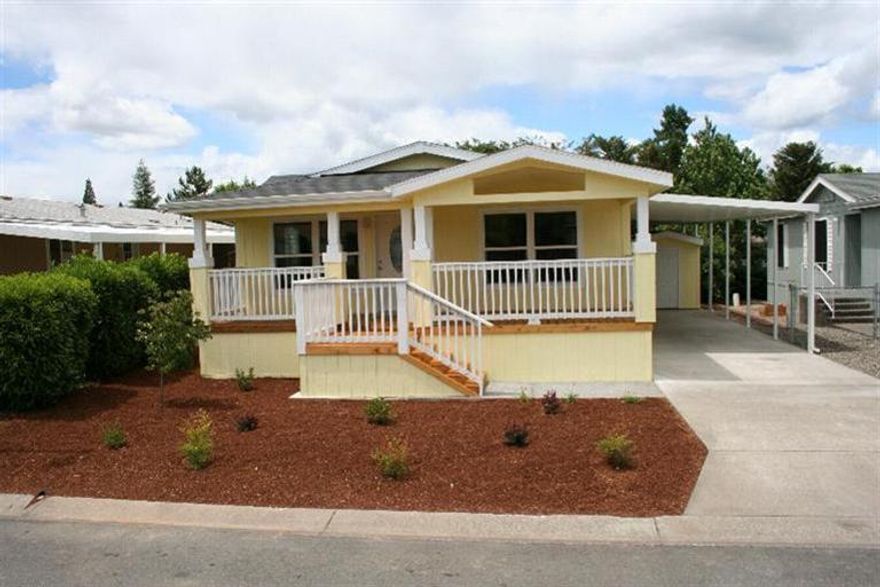 This is a brand new home that was just delivered from the factory and set up and is now ready for you to move into. It comes with all of the kitchen appliances and they all have new factory warranties with them. This home has Great curb appeal with a very nice looking natural wood deck to greet you. This park, Willow Estates South is a very quiet, well maintained park so homes hold there values well. Not every day that you have a chance to buy a new home at this price in a great 55+ neighborhood.