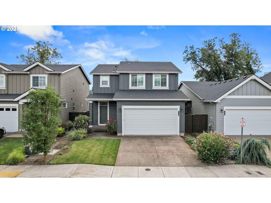 Welcome to this beautiful Campanella Estates home. A stunning 3 bedroom, 2.5 bath, 2 story residence located in the charming community of Estacada. Built in 2019, this home offers a modern open-concept floor plan, ideal for both everyday living and entertaining.The spacious great room flows seamlessly into the kitchen and dining areas, creating the perfect setting for gatherings with family and friends.Upstairs, you'll find a generous primary suite featuring a large walk-in closet and a luxurious en suite bathroom complete with double sinks.  Two additional bedrooms provide plenty of space for family members, guests, or a home office.Enjoy the best of small-town living with nearby parks, open spaces and scenic surroundings- all just a peaceful country drive from the city.