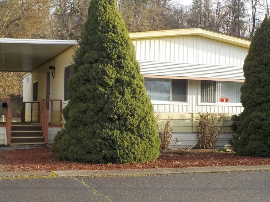 This home was bought brand new in 1980 and the same owner has lived in it until she moved to assisted care living facilities. This home is immaculate inside and out. There is a brand new refrigerator, existing washer and dryer, all upgraded blinds for the newer dual paned windows, some furniture remains in home and with a good offer may remain with the home. There's a small storage shed without electricity, backyard backs up to a vacant large parcel of land owner by the park and at this time only wild turkeys, deer and other animals inhabit that area. The owner and her daughter jointly own this lovely manufactured home. There is only one close neighbor and the right and back sides of the home is against that open area. Very quiet and peaceful area.