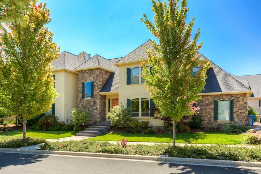 Warm and inviting is the feel of this elegantly appointed Billings Ranch home. Large entry way welcomes you inside this 4 bedroom, 3 bath and 3115 sf home. High end choices were the pick of this particular house as it was originally built for the builder of the development with just the right combination of wood, tile and granite. High ceilings, large windows, warm colors, and spacious open floor plan create a lovely space to call home. Main level offers a guest room with full bath, formal dining room, large kitchen, laundry room and family room w/gas fireplace a decorative mantle. The kitchen has custom cherry cabinets, stainless steel appliances, gorgeous granite counters w/ tile backsplash throughout, a large walk in pantry and French doors that open to a quaint patio and area that is newly fenced to make a small, private yard off the alley. Upstairs are two additional bedrooms, a full bath and a beautiful master suite. Master suite has a gas fireplace and mountain views.