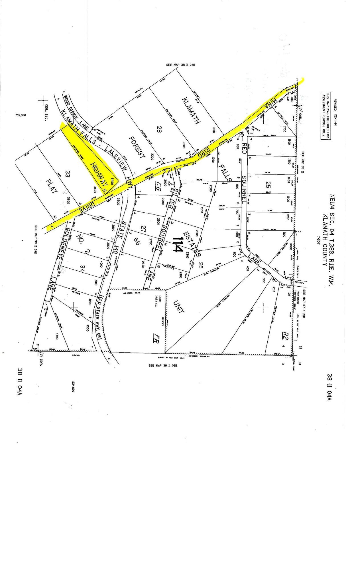 Klamath Falls Forest Estates -Hwy 66 Unit -Plat No. 2 - Land