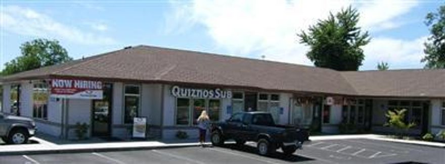 Former Curves space on Pine St. in Central Point. Partially Broker Owned. Approx. 900 sqft finished space. Neighboring tenants in building include Southern Oregon Dental. $1.25/sqft/Month Net 3. Based on existing build out (AS IS). Owner reserves the right to approve tenant and use.