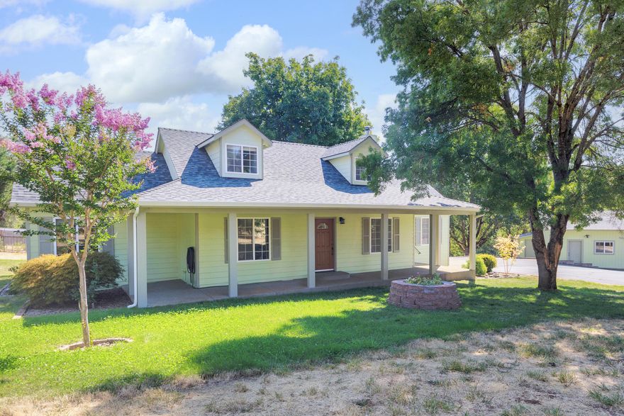 Discover the best of country living at 843 Wildflower Dr. Set on 2.63 acres, this 4 bed, 2.5 bath Cape Cod style home offers room to spread out with a large shop, RV parking, and space for hobbies, gardening, or outdoor gatherings. Mature fruit trees, a fenced garden, and a covered porch invite you to enjoy the slower pace of rural life, while a newer roof and thoughtful updates provide peace of mind. With ample parking, storage, and a versatile floor plan, this property blends comfort with opportunity- ideal for anyone seeking both charm and practicality in one place.