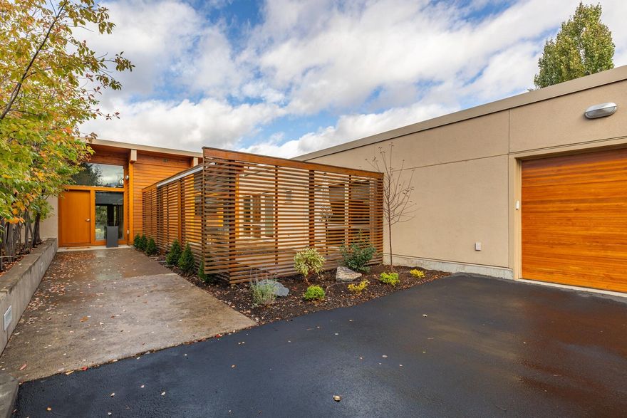 This 3 bed, 3 bath, 2341 sq ft Shevlin Reserve townhome is timeless with stunning detail at every turn. An impressive wall of sliding windows, hardwood and concrete flooring with radiant heating, exposed beams, tongue and groove ceilings, stainless steel appliances, and 2-gas fireplaces. The home beautifully encompasses the patio and courtyard creating connectivity on all sides and a seamless transition between inside and out. Celebrate the Bend lifestyle with downtown Bend, NW Crossing, Shevlin Park and world class recreation right out your front door.