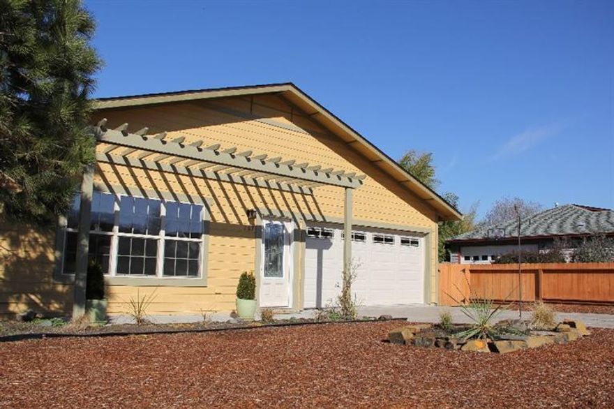 Beautifully updated single level 3 bedroom 2 bath home a few blocks to the Plaza, near parks, tennis court and Helman School in quiet favorite neighborhood. Stylish new kitchen cabinets with quartz counters and new kitchen appliances including a Jenn-Aire counter depth refrigerator. Floor coverings include new tile in entry and halls, beautiful new stranded engineered bamboo floors, lush new carpeting in the bedrooms, tile floors and surrounds and updates in bathroom fixtures and fresh paint inside and out. Low maintenance landscaping, French doors from master bedroom lead to a private deck area. Home was built as a good cents home in 1995. New roof was installed December 2014.