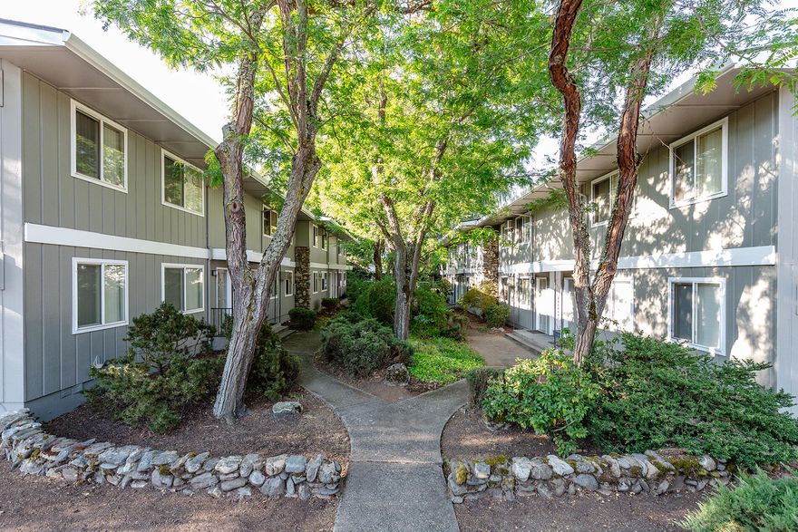 East Medford Investment Opportunity. (16) unit Montcrest Apartments. Fantastic location in area of well-maintained multi-family buildings near area shopping, restaurants, & medical facilities. Large corner lot with established landscaping, mature shade trees, peaceful setting, offers good parking with (16) covered, (4) open spaces, & plenty of curbside street parking. New exterior paint and updated several times since the original date of construction with 2, two story multi-plex buildings. There are 13, one bedroom one bath units and 3, two bedroom one bath units. There is also a 14' X 13' laundry room with coin operated washer(s) and dryer(s), and a 14' X 17' storage shed. Listing agent to provide current rent roll, rent increase notices in place, and interior walk-through reports upon request.