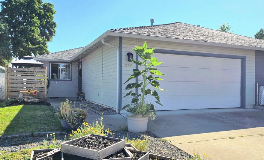 Great Central Point location! This 2 bed, 2 bath zero lot line home features a desirable single-level layout with updated flooring, modern lighting, and efficient upgraded window coverings. Enjoy the modern micro office, a private backyard with a peaceful patio off the back slider, and a spacious two‑car garage. Seller is providing a 1‑year home warranty—an ideal opportunity for first‑time buyers or investors! (Listing Agent related to Seller)