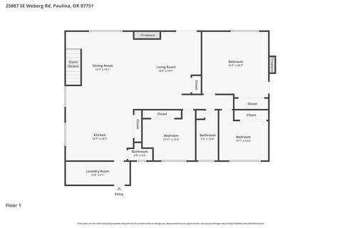 Tiny photo for 25887 SE Weberg Road, Paulina, OR 97751 (MLS # 220220089)