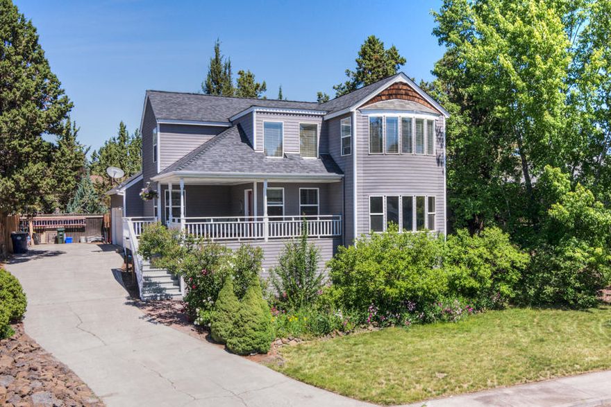 Beautifully updated Tudor style home, nestled in the heart of NE Bend. This 3 bedroom 2 1/2 bath home includes a spacious office, reclaimed wood laminate floors throughout, Jack & Jill bathroom, & many modern farmstyle upgrades. The remodeled kitchen features butcher block counters, center island, farm sink, & complete Samsung stainless steel appliance package. Enjoy the large covered front deck throughout the entire year. This home is conveniently located close to schools, shopping, dining, & multiple food cart lots.