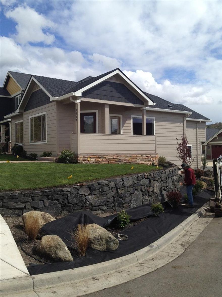 Brand new home, just completed April 15, in Vista Pointe. Quality is expressed throughout this home. Two Master bedroom suites with privacy for both. Thick granite countertops on all counters. Two car garage. Room for extra storage under home. Expansive views towards the Valley. Landscaping completely finished with lots of rockwork. Listing agent is an owner of Adams Construction Group, LLC.