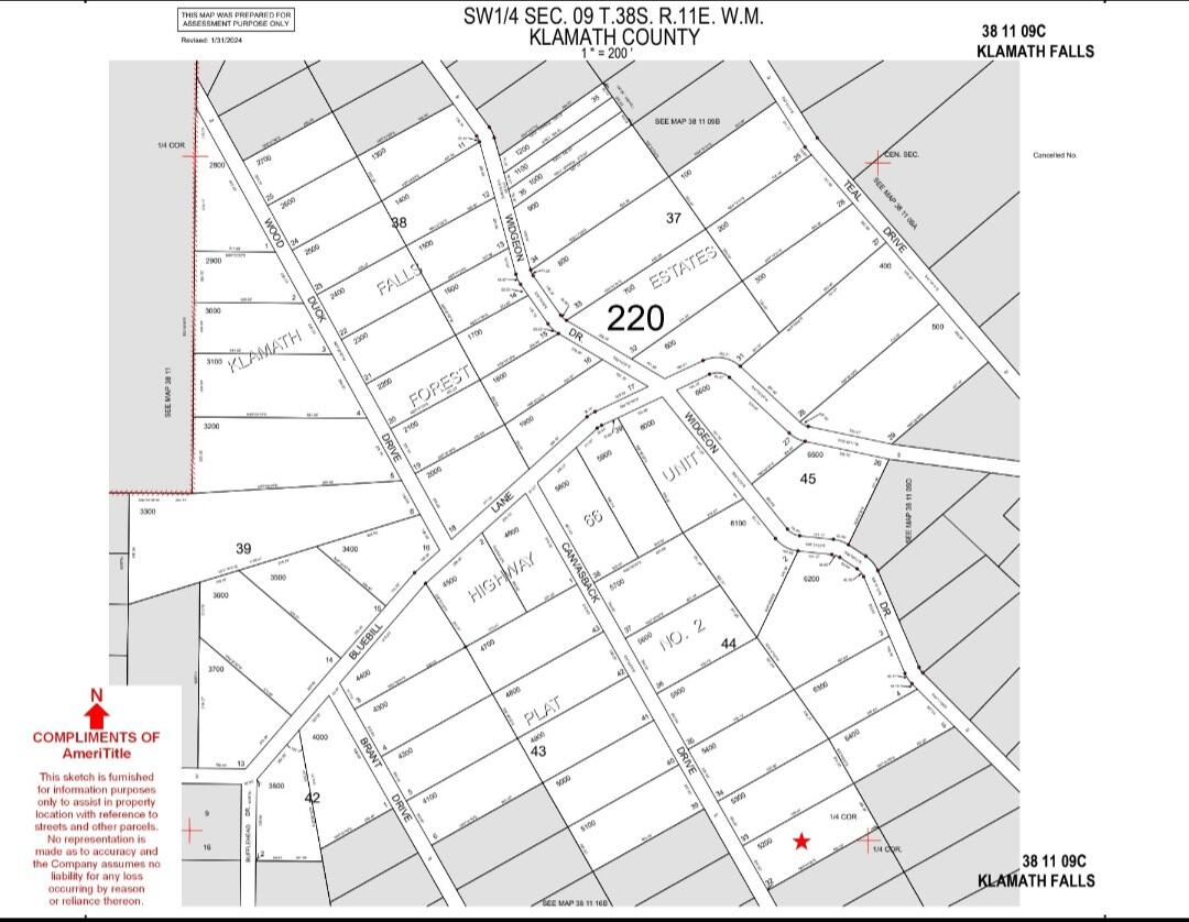 Klamath Falls Forest Estates -Hwy 66 Unit -Plat No. 2 - Land