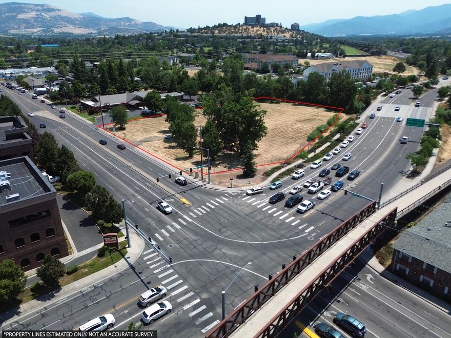We exclusively present for sale 2.44 acres of prime service commercial development land in East Medford just of I-5 at Barnett and Highland.