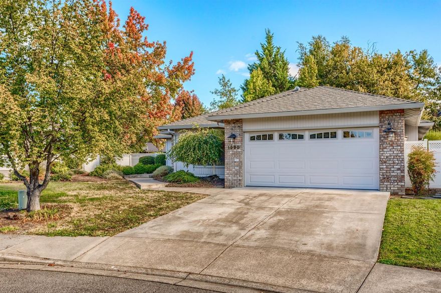 Amble Green Estates--First time on the market! A lovingly cared for and nicely updated home that is move-in-ready. You are certain to appreciate the ideal location at the end of the cul-de-sac, large and very private back yard, .22 acre lot, spacious covered deck off of the master suite + patio, the neighborhood, sought after Lone Pine/ North Medford School District, fully finished shop adds endless possibilities. Freshly painted interior, brand new carpets and professionally cleaned interior. Remodeled kitchen features an island, Cherry cabinets, 1 year old stove/oven & refrigerator, hard wood floors and solid surface Corian counter tops. Major updates include recent exterior painting, newer composition roof, gas heating /cooling system, gas water heater and garage door. Open floor plan plus a formal living & dining room. Double door entry to a very spacious master suite with French door access to the covered patio. Back yard with rock tiers and walk way. Come view and enjoy