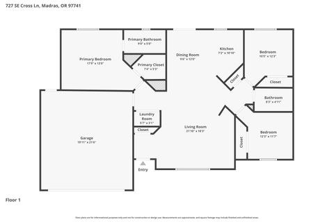 Tiny photo for 727 SE Cross Lane, Madras, OR 97741 (MLS # 220221774)