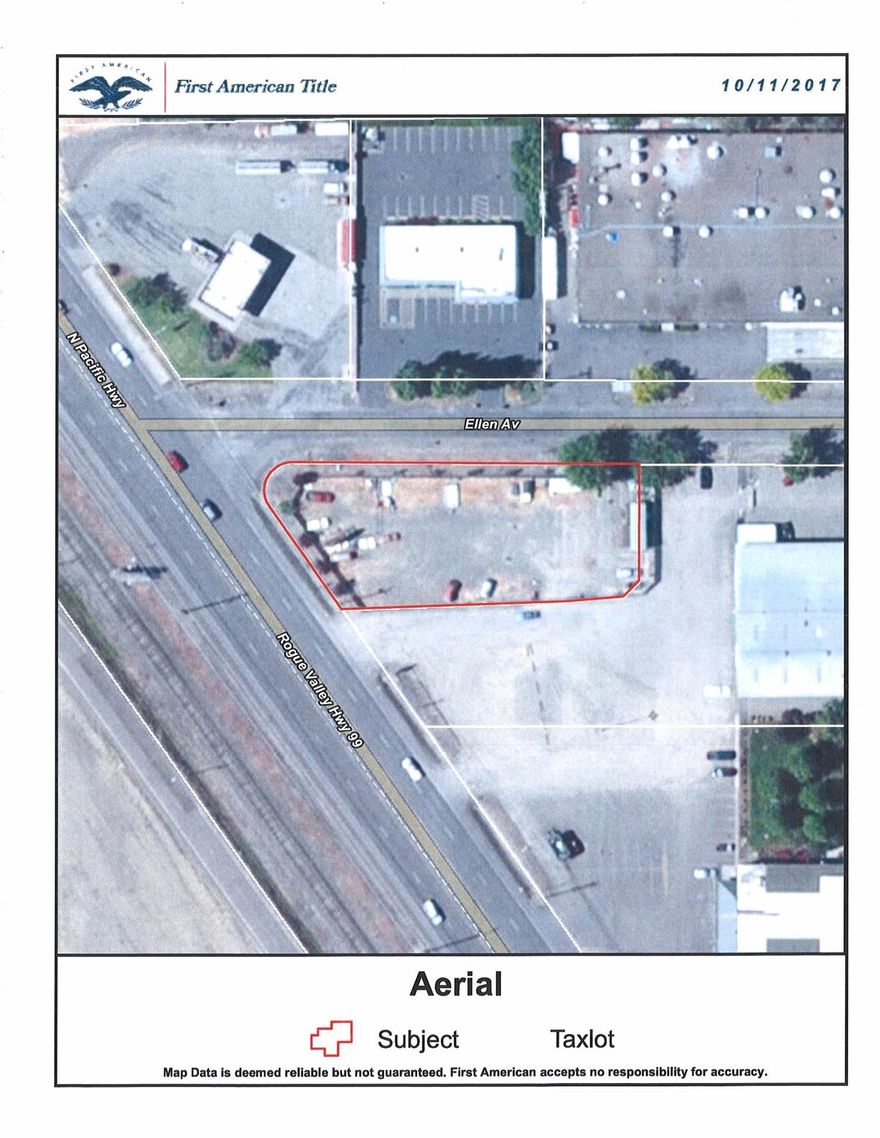 High exposure commercial lot currently being used as towing company dispatch and storage. Fully fenced, level and includes modular building with power, water and sewer. Over half acre located on the corner of Ellen Ave and North Pacific Hwy. According to recent ODOT study, upwards on 19,000 cars drive by per day. A billboard on property generates annual income of $5,000 a year with approximately five years left. Perfect fit for car lot, tow yard or?? Bring your ideas!