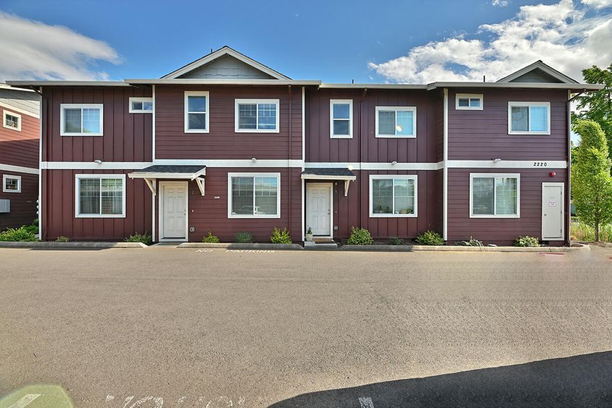 Welcome to East Medford's prime residential investment! Two contemporary 4-plexes, 2017-built, boast 8 townhouse-style units. Fully occupied, well maintained, ideal for savvy investors. Each building features two 3-bed, 2.5-bath & two 2-bed, 2-bath units with a modern design and well appointed interiors, catering to diverse tenant needs. All units are equipped with appliances including ranges, dishwashers, refrigerators and washers and dryers. Ideal location provides easy access to amenities, making it highly desirable to tenants. Fully occupied with below market rents, offering income appreciation potential. Newer construction offers exempt status from state rent control, allowing rental rate adjustments to reflect market trends. Current Cap at a respectable 5.4%, poised to reach 6.7% with market-aligned rents. Buyers advised to verify rental regulations. Possible lot split separating the Two 4 plexes for future financing advantages.  Buyer to check with the city on possibilities.