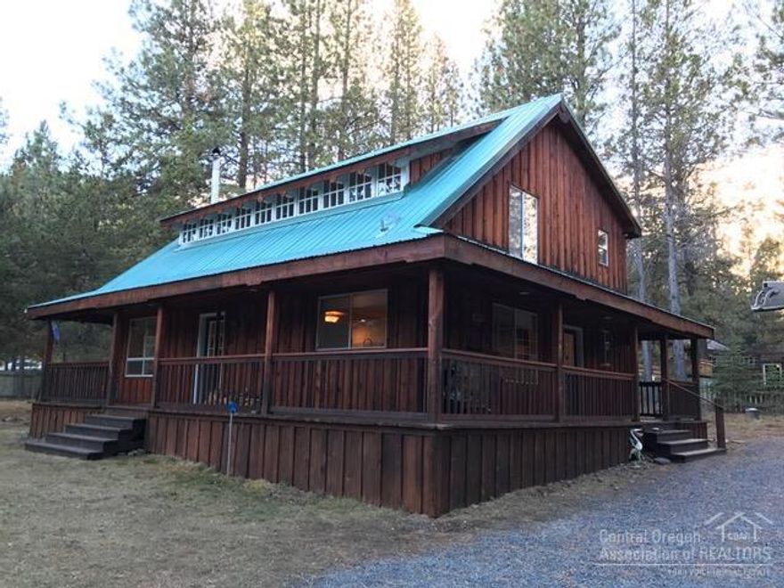 Great Opportunity! Private rustic home located in NW Bend off near Tumalo Falls. Fully fenced & gated .63 acre lot w/mature pines & natural landscape. Rustic finishes, wrap porch & guest cabin make this a unique property. Great home for Bend getaways or full time residence. Guest home has power & woodstove. Spacious main house has plenty of room with 3 bedrooms & 2 baths. Special touches include farm sink, clawfoot tub, updated kitchen. Fridge,Range & W/D included. A must see ~ call today!